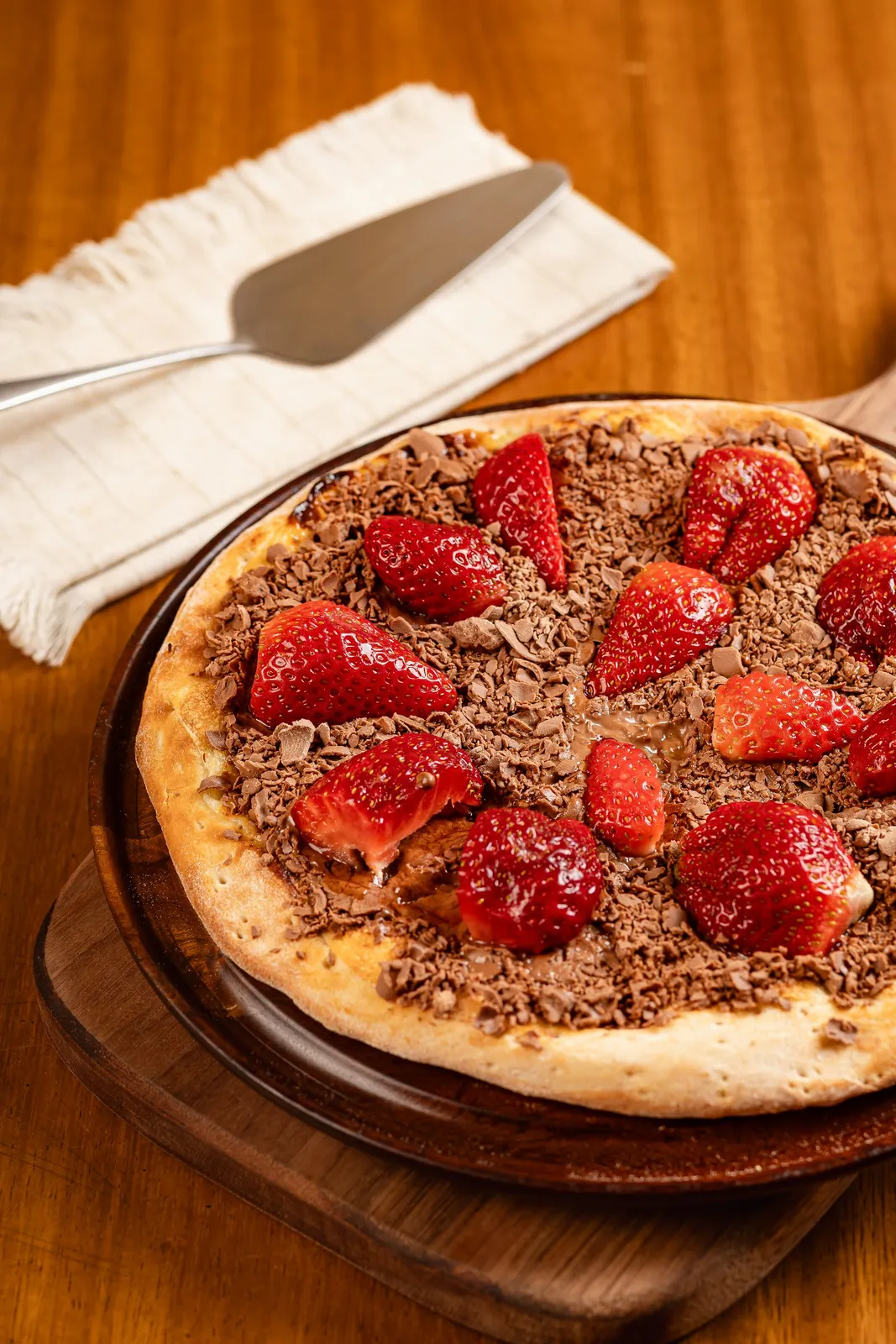 Pizza Chocolate com Morango
