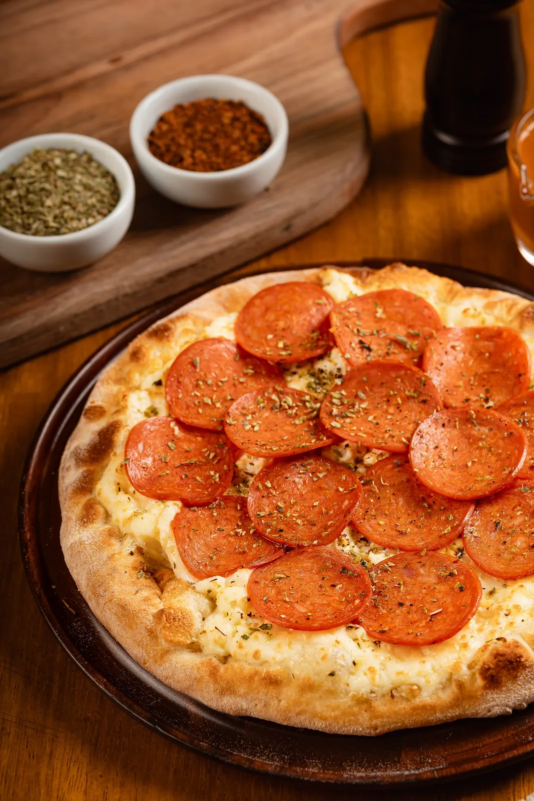 Pizza Quatro Queijos com Peperone